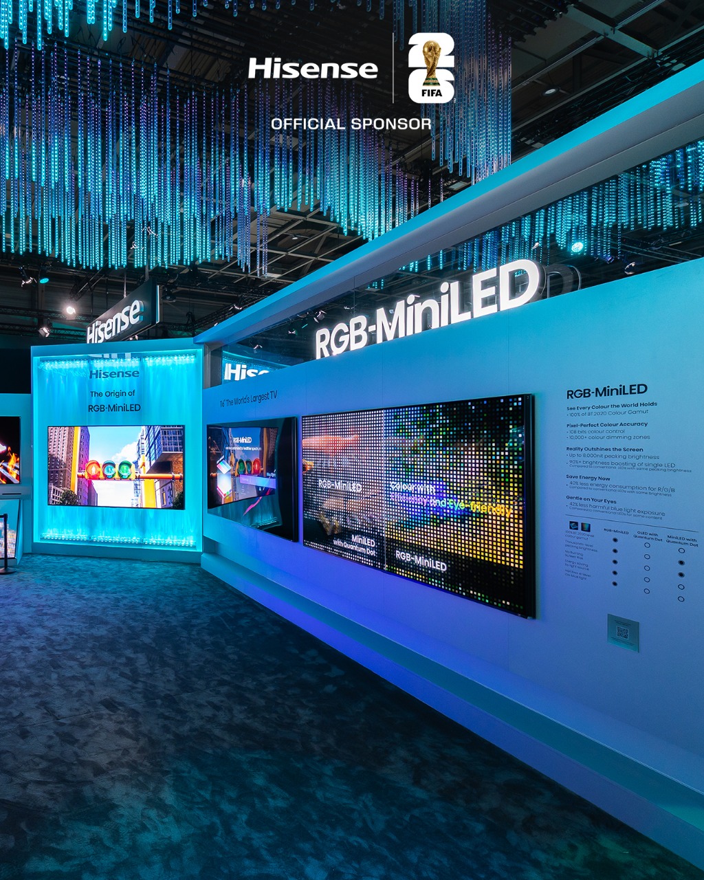 هايسنس تكشف عن ابتكاراتها في شاشات RGB-MiniLED وتقنيات الصوت الغامر خلال معرض IFA 2025